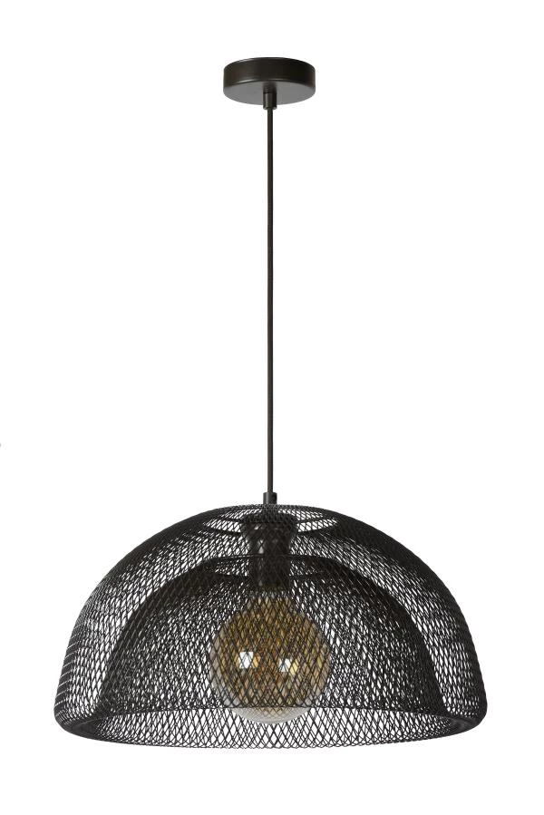 Lucide MESH - Pendant light - Ø 45 cm - 1xE27 - Black - off